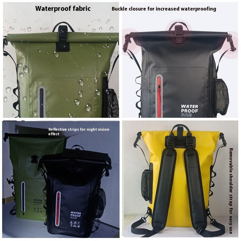 PVC Backpack Outdoor Sports Waterproof Bag Mountaineering Camping
