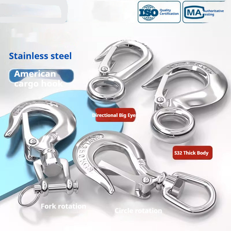 304 Stainless Steel Directional Rotating Ring Load-bearing Hook