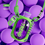 Simple Double Drink Cup With Straw Creative Outdoor