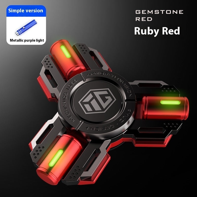 Glowing Fingertip Spinning Top Metal Pressure Reduction Toy