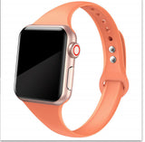Small Waist Silicone Watch Strap Double Buckle Snap Button